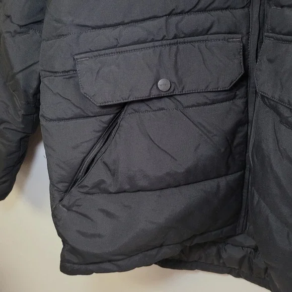 Carhartt Rain Defender Relaxed Fit Hooded Puffer Jacket Black OJ5457-W Womens M - Picture 8 of 10